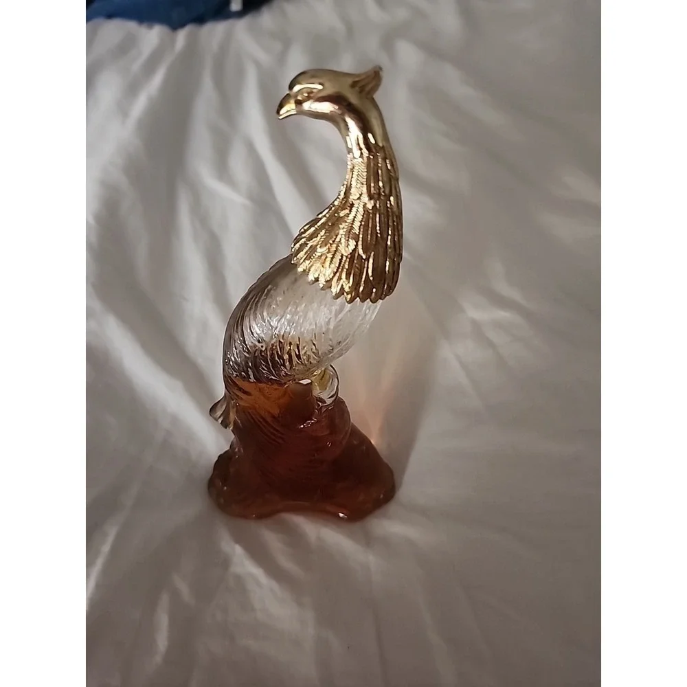 AVON‎ Mid Century Bird Of Paradise/ Peacock 5oz Bottle Decanter 60s 70s Vintage